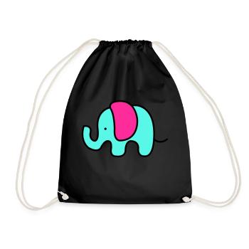 baby elefant - Turnbeutel - Schwarz - Vorne