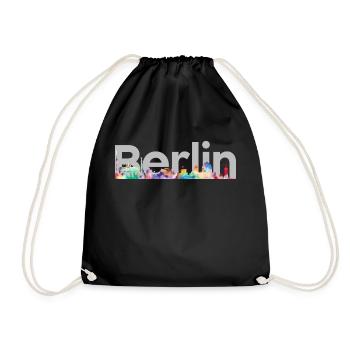 Splashed Berlin - Votre chemise New Cities - Sac de sport léger - noir - Devant