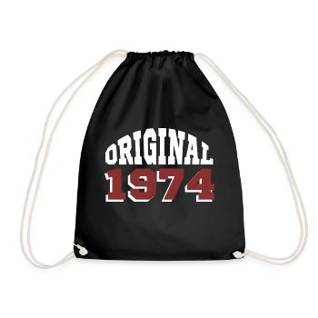 Original 1974 - Turnbeutel - Schwarz - Vorne