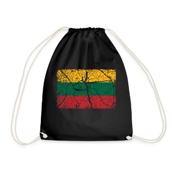 Drapeau de la Lituanie - Sac de sport léger - noir - Devant