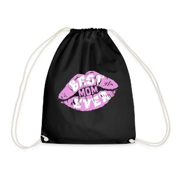 Mom - Drawstring Bag - black - Front