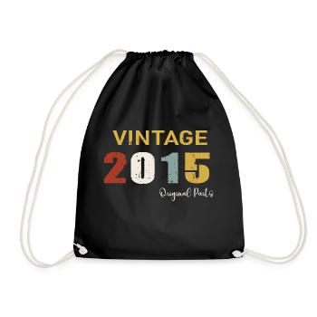 Original parts 2015 - Cadeau d Anniversaire 9 ans - Sac de sport léger - noir - Devant