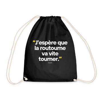 Citation célèbre footballeur - Sac de sport léger - noir - Devant