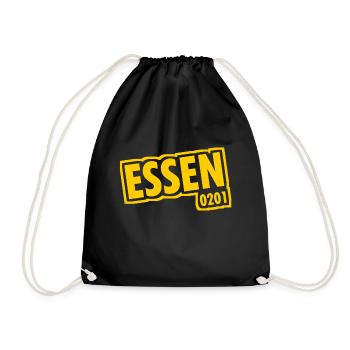 Essen - 0201 - Indicatif régional - Slogan - Sac de sport léger - noir - Devant