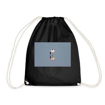 Avocet in the Water - Drawstring Bag - black - Front