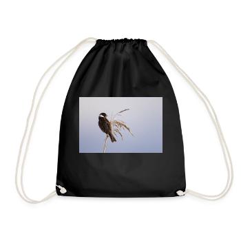 Bunting On Reeds - Drawstring Bag - black - Front