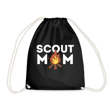 Scout Mom of Boys & Girls - Drawstring Bag - black - Front