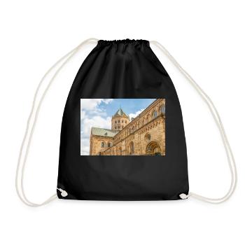 St. Peter's Cathedral (Kleine Kirche) Osnabrück - Drawstring Bag - black - Front