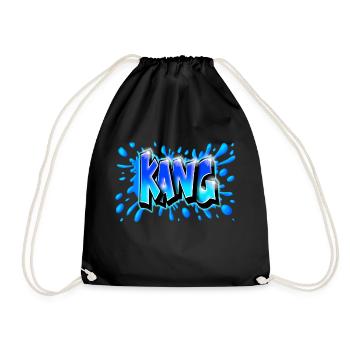 KANG GRAFFITI NAME PRINT - Sac de sport léger - noir - Devant