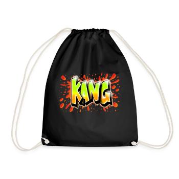 KANG GRAFFITI NAME PRINT - Sac de sport léger - noir - Devant