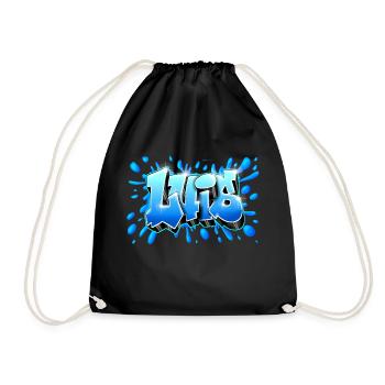 Luis graffiti prénom splash imprimable sur tout - Sac de sport léger - noir - Devant