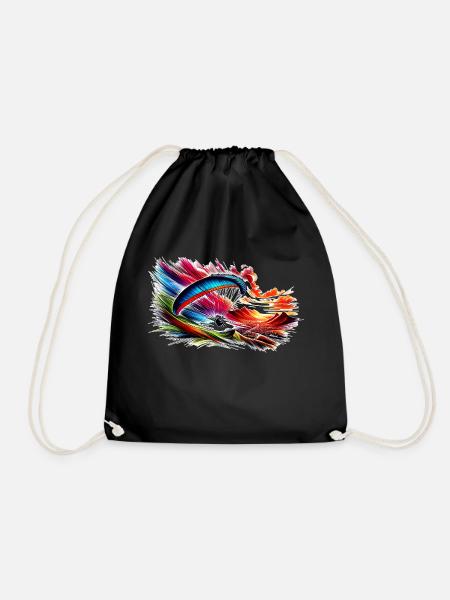 Paraglider - Drawstring Bag - black