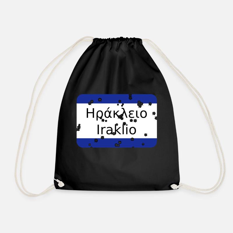 MG Irakleio - Drawstring Bag - black