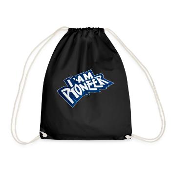 Ich bin ein Pionier - Turnbeutel - Schwarz - Vorne