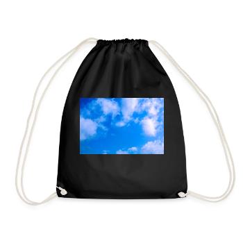Blue cloudy sky - Sac de sport léger - noir - Devant