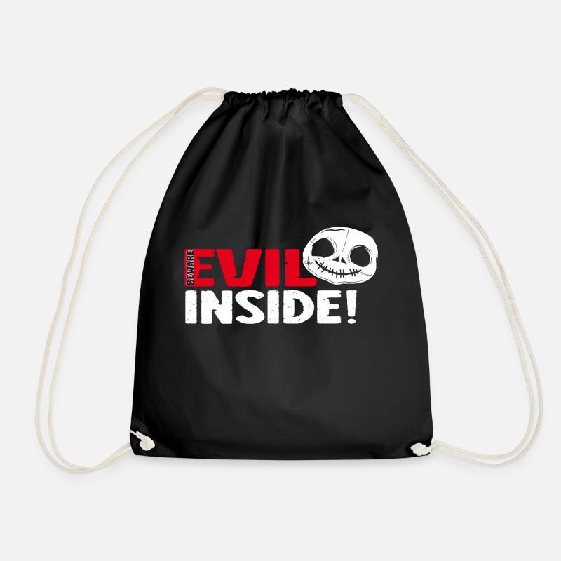 Evil Inside - ziemlich böse! - Turnbeutel - Schwarz