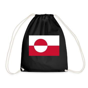 Grönland - Turnbeutel - Schwarz - Vorne