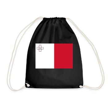 Malta - Turnbeutel - Schwarz - Vorne