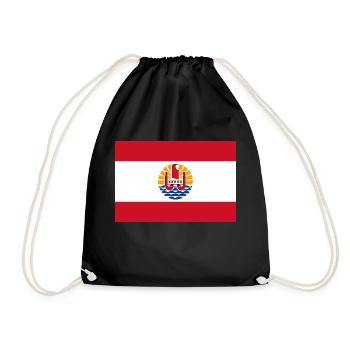 Französisch-Polynesien - Turnbeutel - Schwarz - Vorne