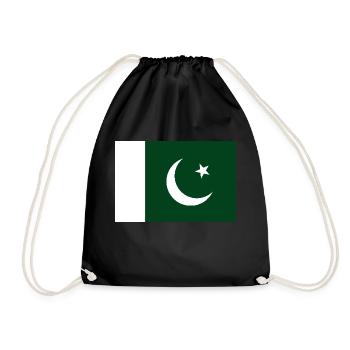 Pakistan - Drawstring Bag - black - Front