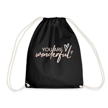 Vous êtes merveilleux - Sac de sport léger - noir - Devant
