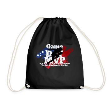 Game Day The One Who Brought The Dip - Drawstring Bag - black - Front