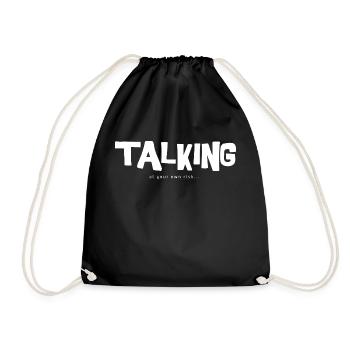 Funshop - talking at your own risk - Turnbeutel - Schwarz - Vorne