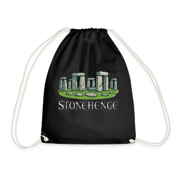 Stonehenge - Turnbeutel - Schwarz - Vorne