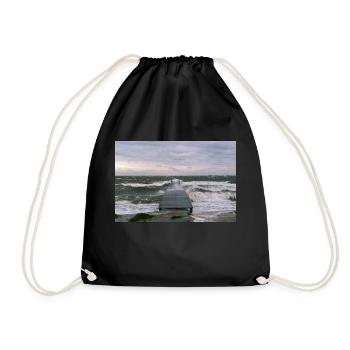 Storm - Drawstring Bag - black - Front