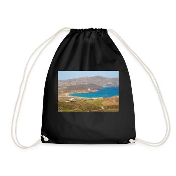 Paralia Ftelias Strand Mykonos Insel Südägäis - Turnbeutel - Schwarz - Vorne