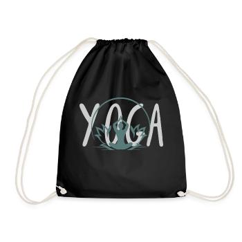 Zen-Yoga - Turnbeutel - Schwarz - Vorne