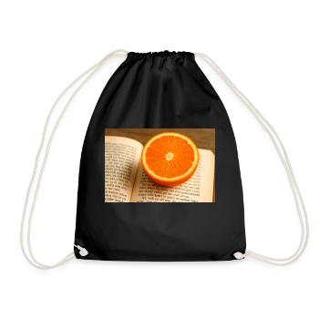 Hêtre et orange - Sac de sport léger - noir - Devant