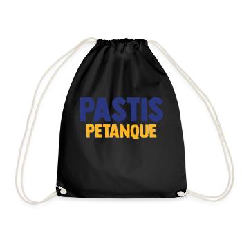 PASTIS PETANQUE Camping Apéro Vacances Beauf - Sac de sport léger - noir - Devant