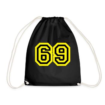 69 Sex - Turnbeutel - Schwarz - Vorne