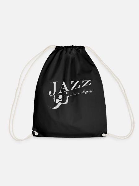 jazz - Drawstring Bag - black