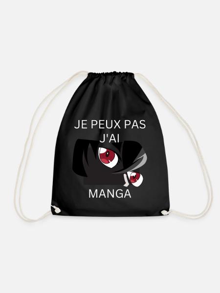 Ich kann keinen Manga haben - Turnbeutel - Schwarz