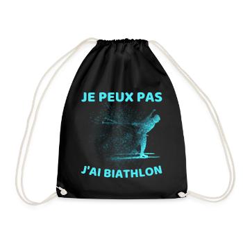 Je Peux Pas J ai Biathlon - Sac de sport léger - noir - Devant