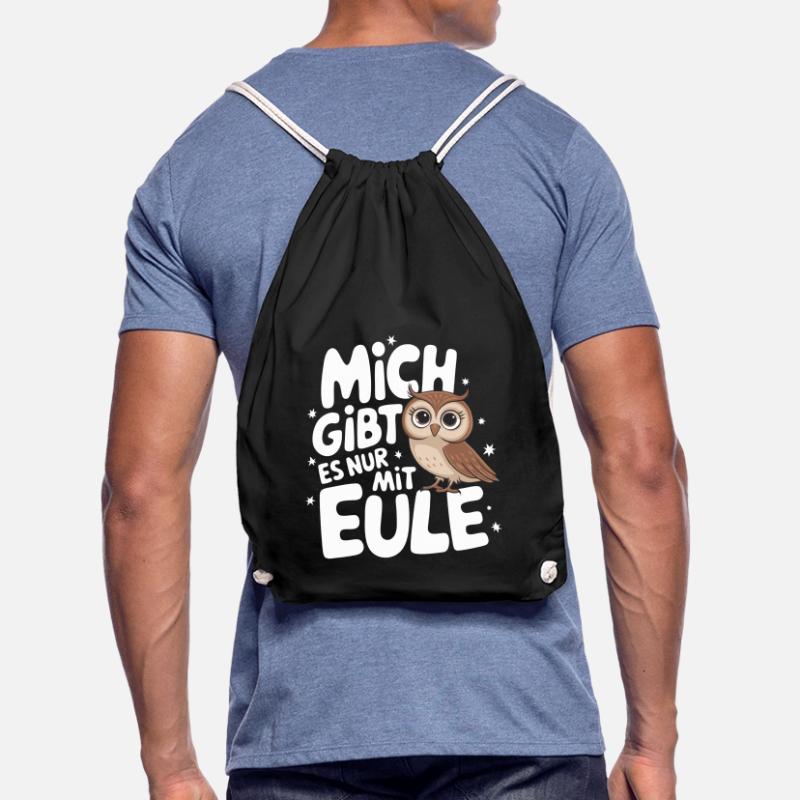 Nachteule Eule Eulen Vogel Turnbeutel
