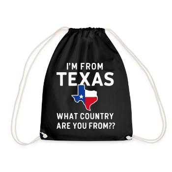 Texas State Texans Texas - Drawstring Bag - black - Front