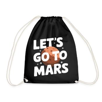 Mars Planet Planet Solar System - Drawstring Bag - black - Front