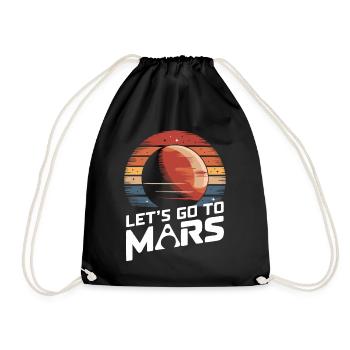 Mars Planet Planet Solar System - Drawstring Bag - black - Front