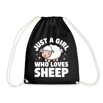 Sheep Sheep Farmer Lamb Farmer - Drawstring Bag - black - Front