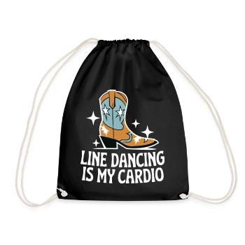Danse en ligne Danseurs - Sac de sport léger - noir - Devant