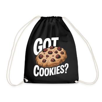 Cookies Cookie Biscuits Biscuits Chocolate - Drawstring Bag - black - Front