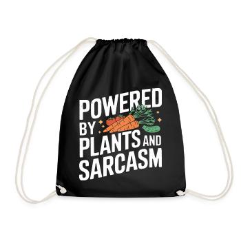 Végétarien Végétalien Végétarien Végétarien - Sac de sport léger - noir - Devant