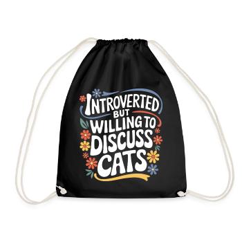 Introverti, antisocial, introverti - Sac de sport léger - noir - Devant