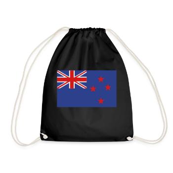 new zealand flag - Sac de sport léger - noir - Devant