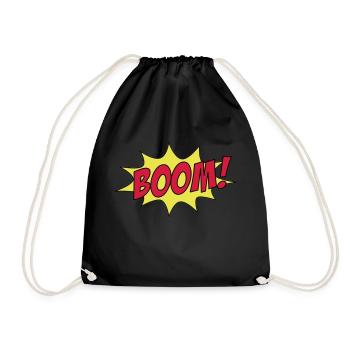 BOOM! - Turnbeutel - Schwarz - Vorne