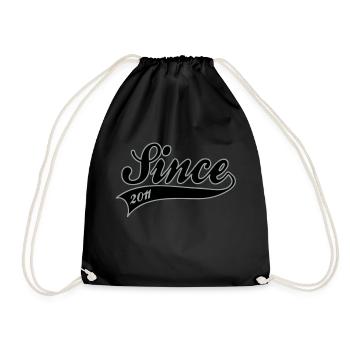 Birthday - Since 2011 - Drawstring Bag - black - Front