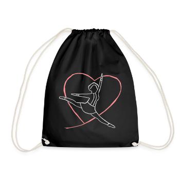 Tanzmariechen-Liebe - Drawstring Bag - black - Front